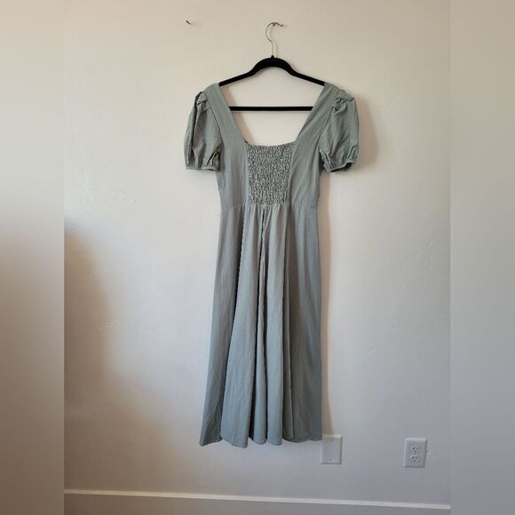 ASTR The Label Pippa Dress Mint Linen Milkmaid Peasant Cottagecore Maiden Small - Picture 11 of 12